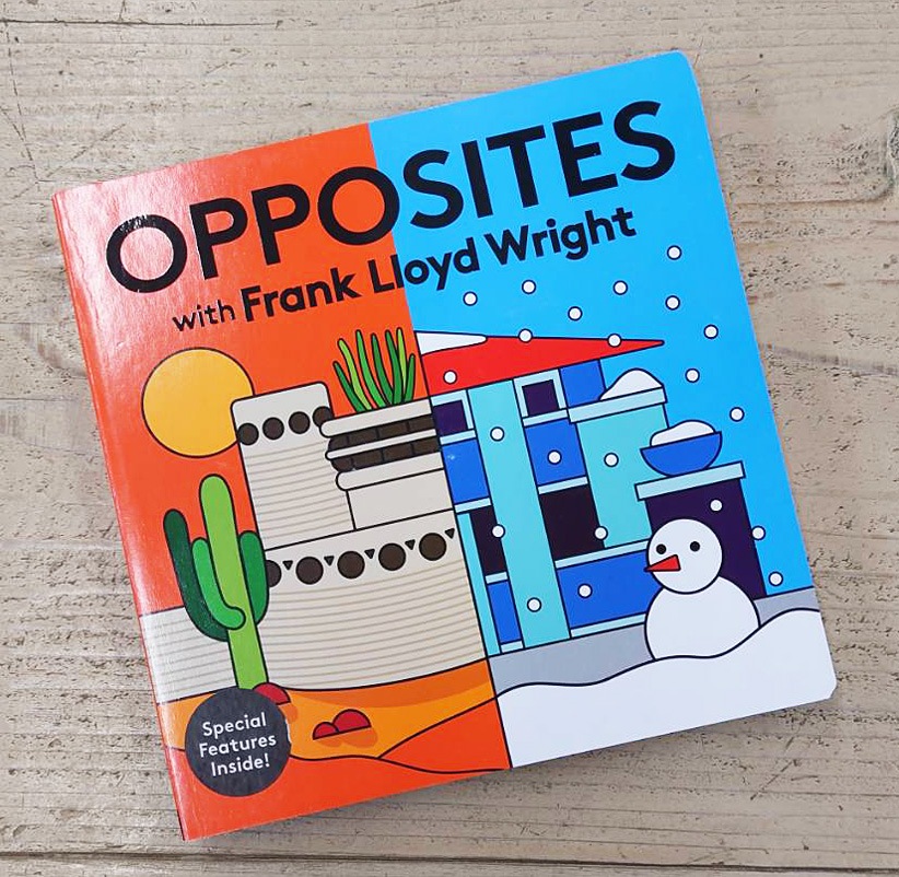 ボードブック Opposites with Frank Lloyd Wright フランク・ロイド