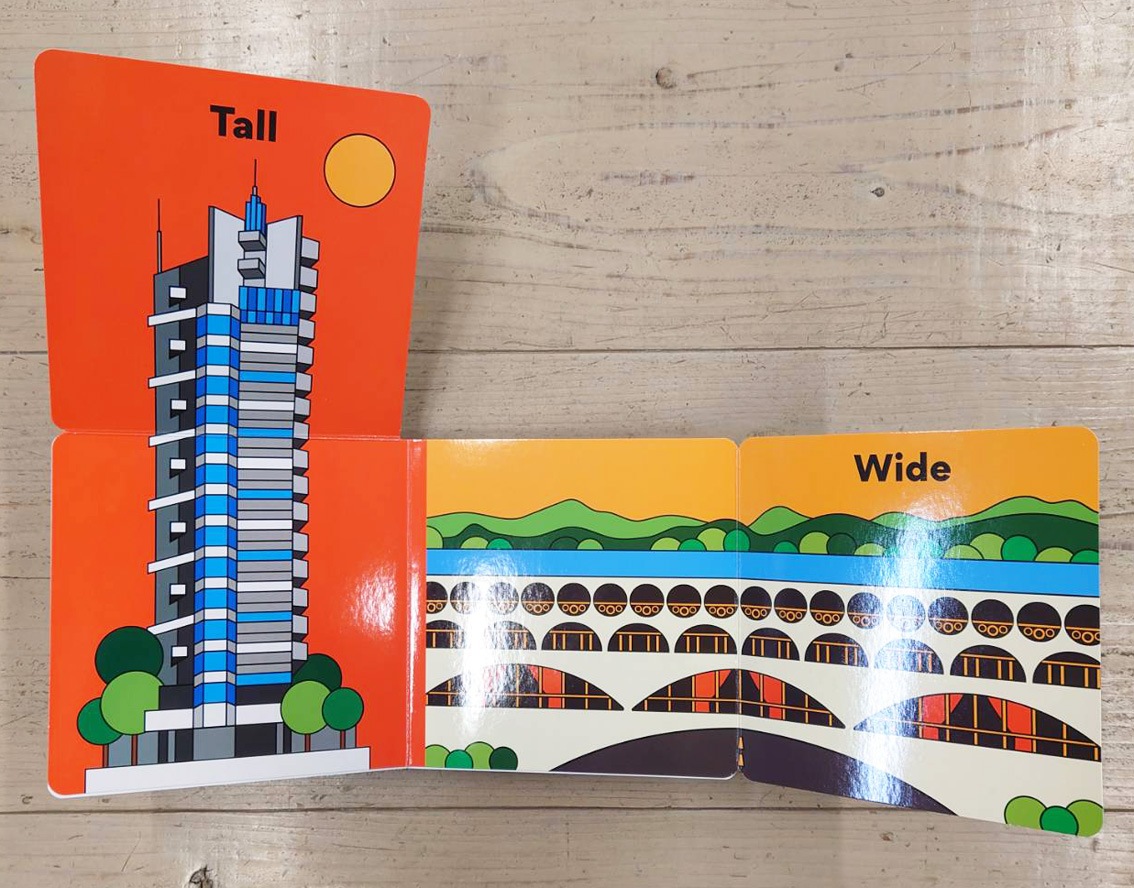 ボードブック Opposites with Frank Lloyd Wright フランク・ロイド