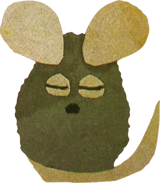 フレデリック （レオ・レオニ）　ダイカットポストカード　目をとじて