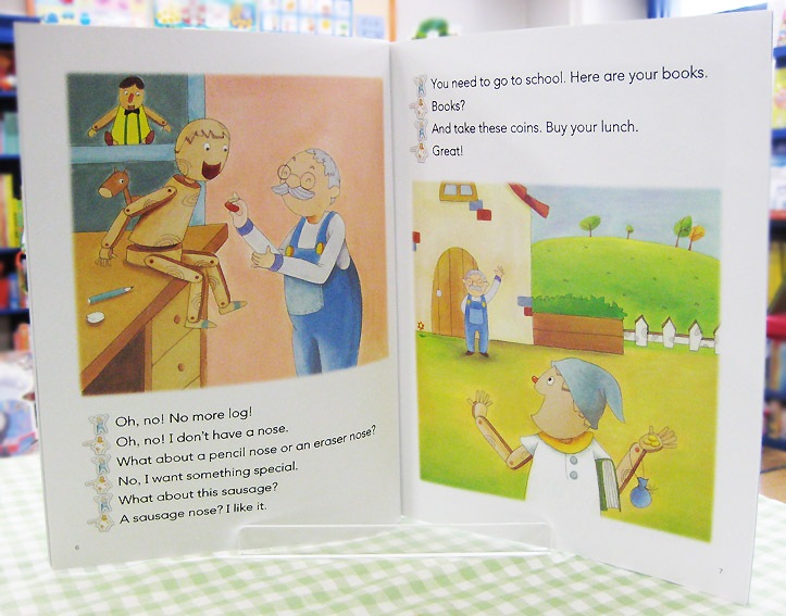 英語劇シリーズ　QRコード音声付き　おもしろ童話　Pinocchio ～ピノキオ～  【中級： レベル２】