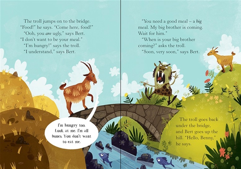 レベル別 名作英語リーディングシリーズ　The Three Billy Goats ～三びきのやぎのがらがらどん～ 【レベル0】