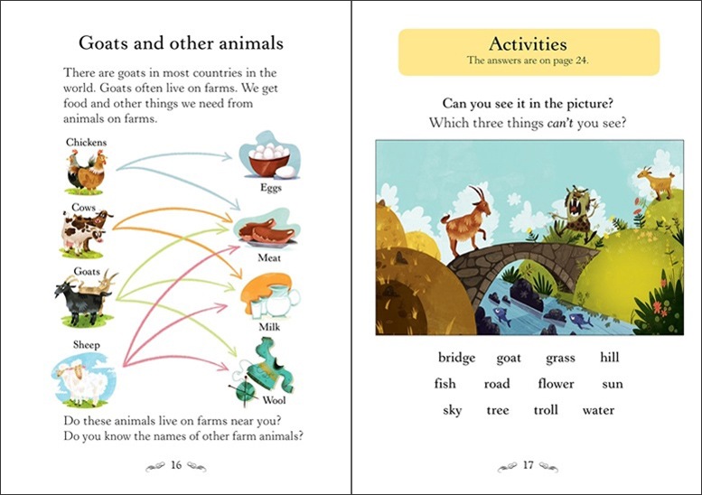 レベル別 名作英語リーディングシリーズ　The Three Billy Goats ～三びきのやぎのがらがらどん～ 【レベル0】