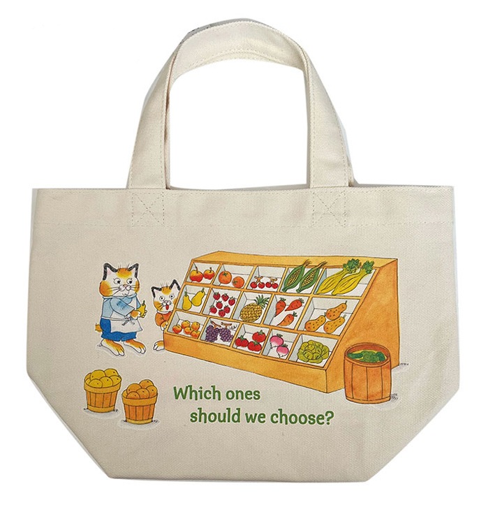 リチャード・スキャリー マチ付きコットンBIGバッグ スーパーマーケット