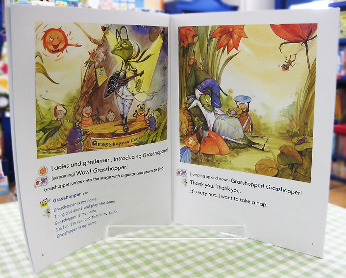 英語劇シリーズ　QRコード音声付き　おもしろ童話　The Ants and the Grasshopper ～アリとキリギリス～  【中級： レベル２】