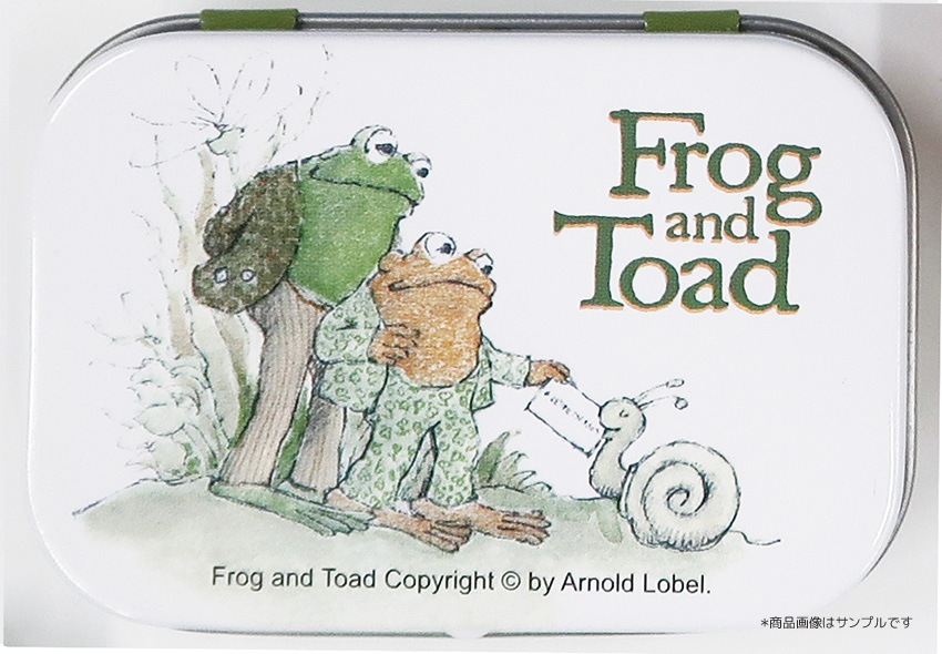 缶入りステッカー　がまくんとかえるくん