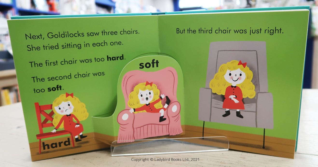 童話しかけ絵本　Goldilocks and the Three Bears　Opposites