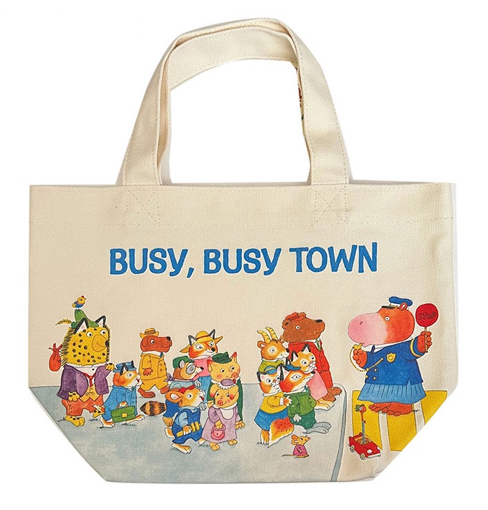 リチャード・スキャリー マチ付きコットンBIGバッグ ビジータウン