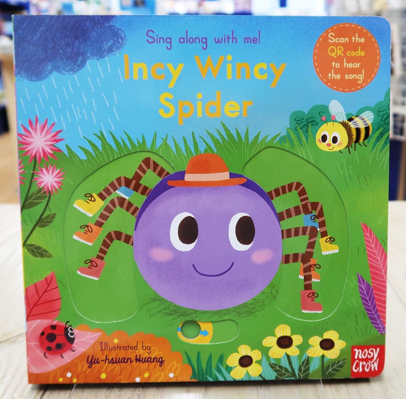 しかけ絵本 Incy Wincy Spider ボードブック （QRコード音つき