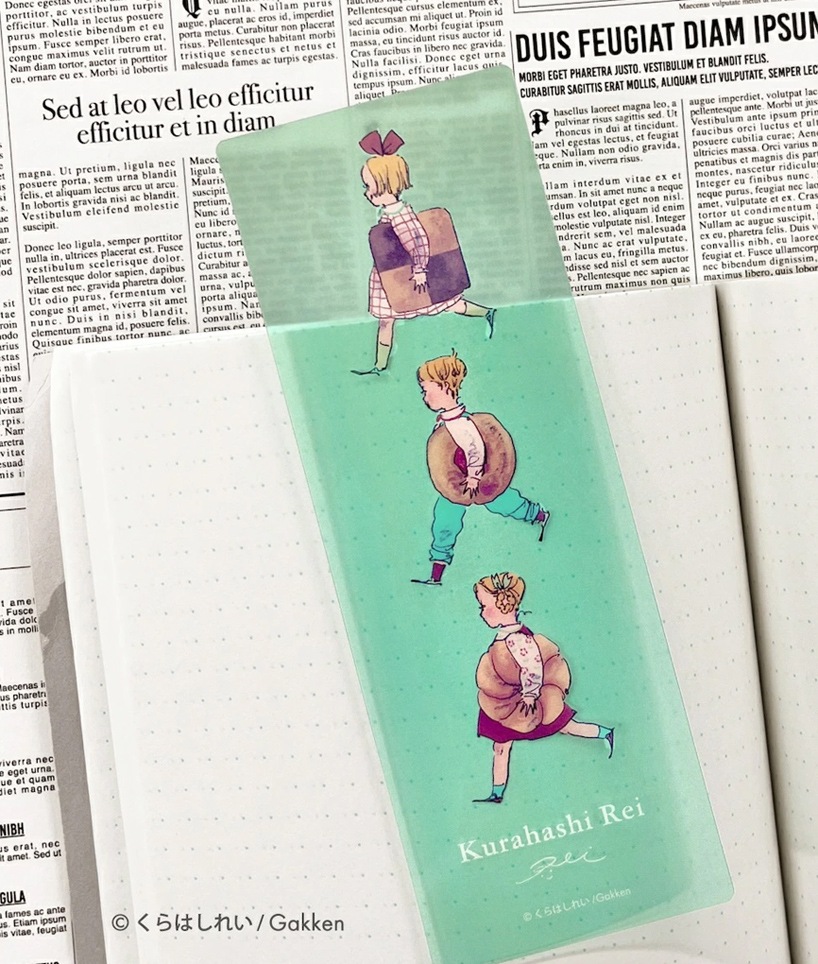 くらはしれい　クリアブックマーカー（クッキー）