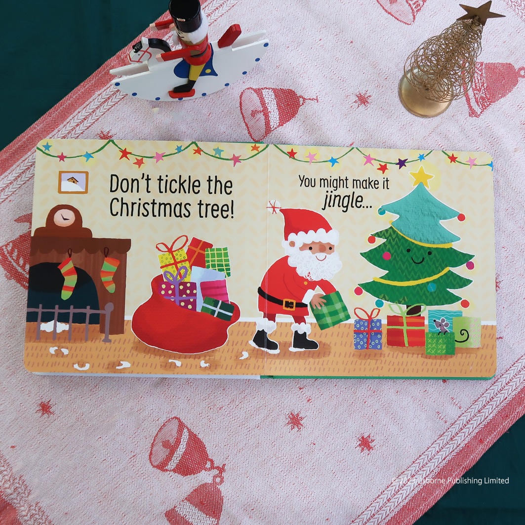 さわって楽しむ！音つきしかけ絵本　Don't Tickle Santa!