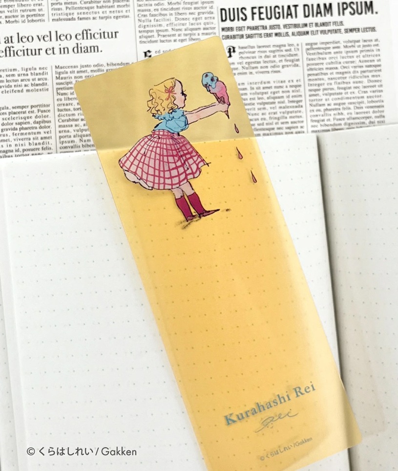 くらはしれい　クリアブックマーカー（アイス）