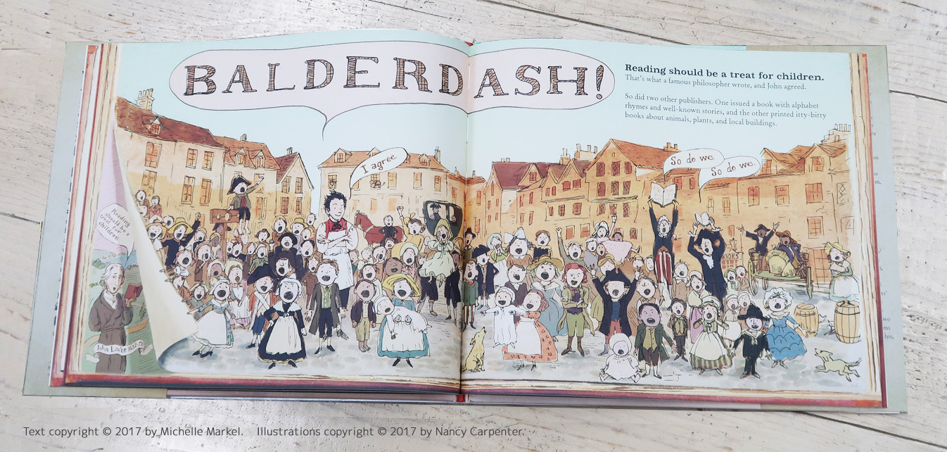 Balderdash!: John Newbery and the Boisterous Birth of Children's Books ～子どもの本の世界を変えたニューベリーの物語～