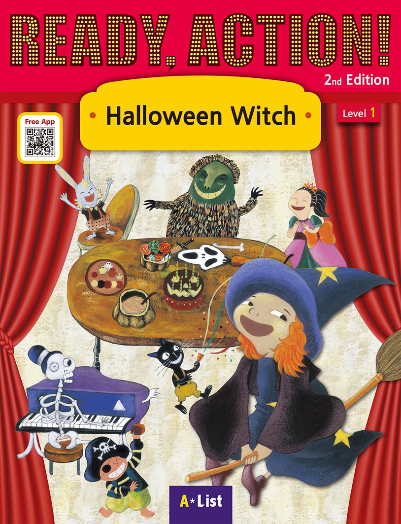 英語劇シリーズ　QRコード音声付き　おもしろ童話　Halloween Witch　【中級： レベル１】
