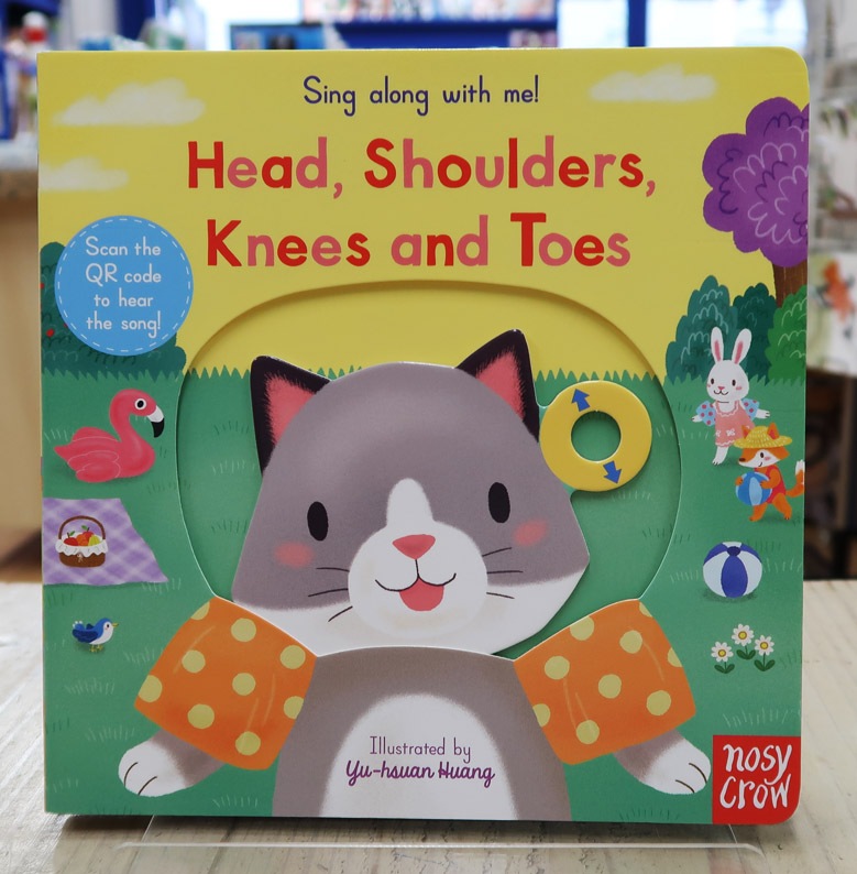 しかけ絵本　Head, Shoulders, Knees and Toes　ボードブック　（QRコード音つき）