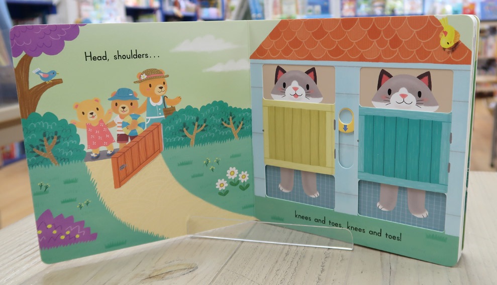 しかけ絵本　Head, Shoulders, Knees and Toes　ボードブック　（QRコード音つき）