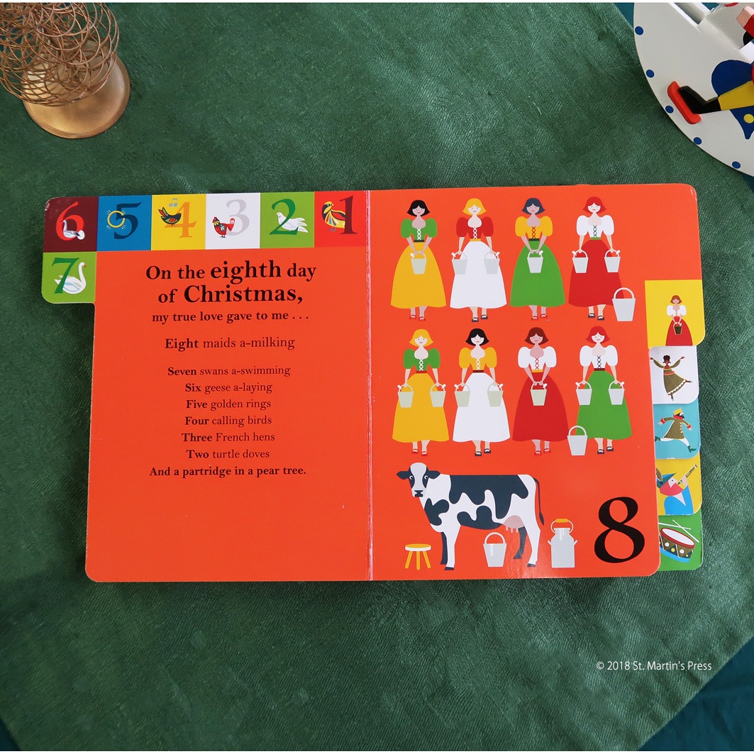 タブつきボードブック The 12 Days of Christmas | カテゴリーでさがす