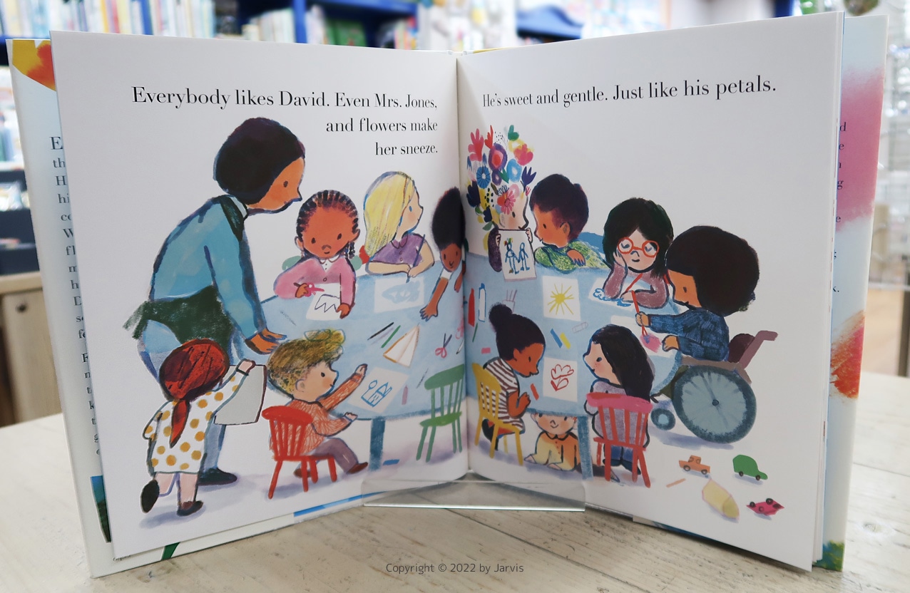 英語と日本語読みくらべ絵本セット】 The Boy with Flowers in His