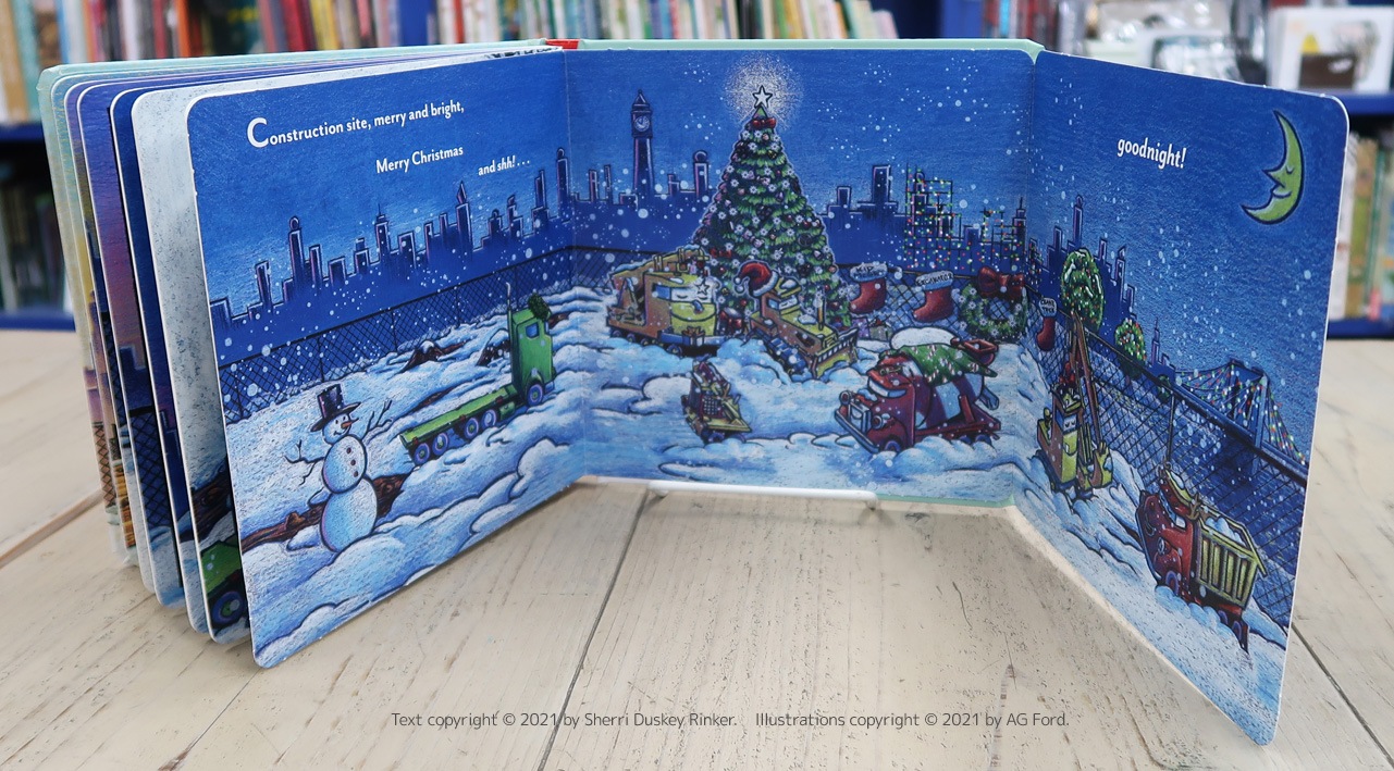 めくりしかけ絵本　Construction Site Merry and Bright　～はたらくくるまたちのクリスマス～