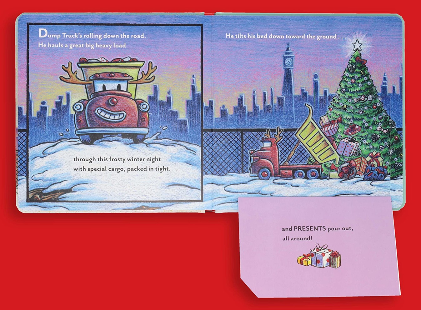 めくりしかけ絵本　Construction Site Merry and Bright　～はたらくくるまたちのクリスマス～