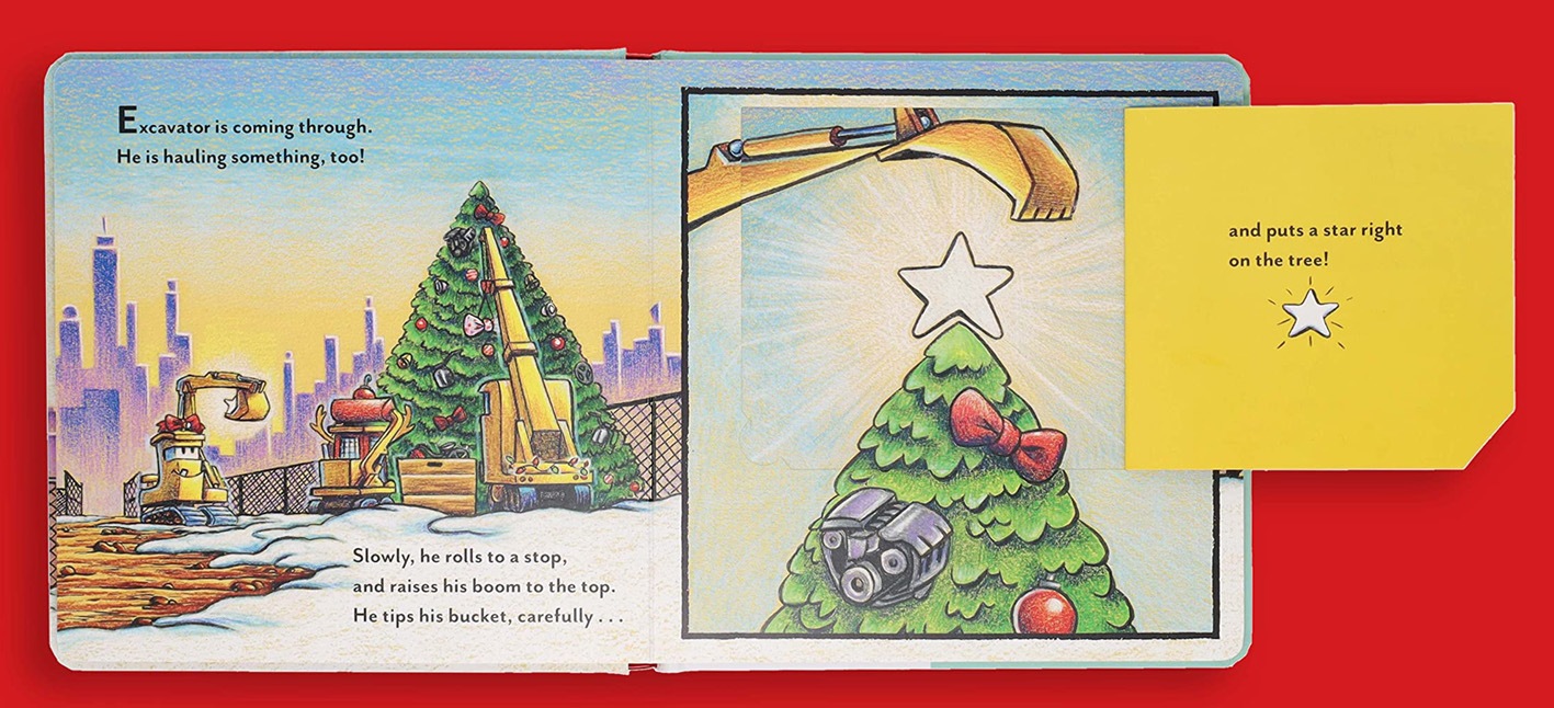 めくりしかけ絵本　Construction Site Merry and Bright　～はたらくくるまたちのクリスマス～