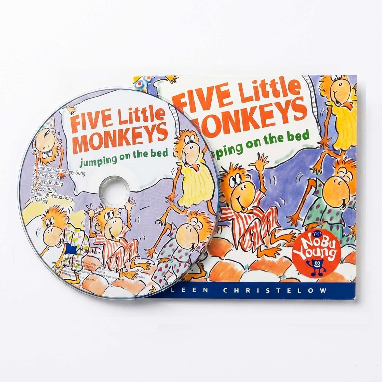 SING&SAY Five Little Monkeys Jumping on the Bed ボードブック＆ＣＤセット ＜NoBuYoung＞ 【レベル４】