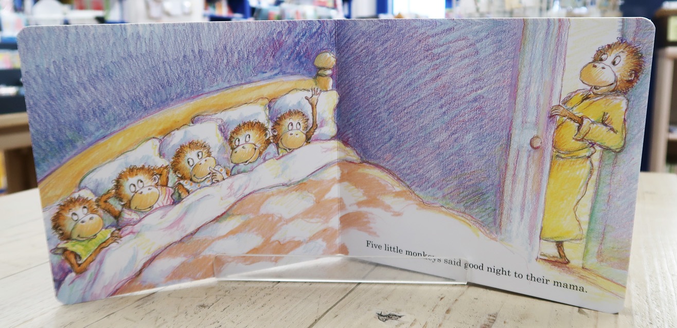 SING&SAY Five Little Monkeys Jumping on the Bed ボードブック＆ＣＤセット ＜NoBuYoung＞ 【レベル４】