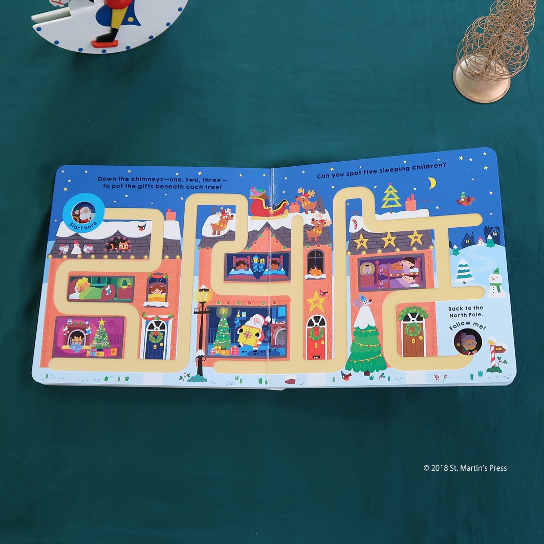 指でたどろう！しかけ絵本　Follow Me Santa