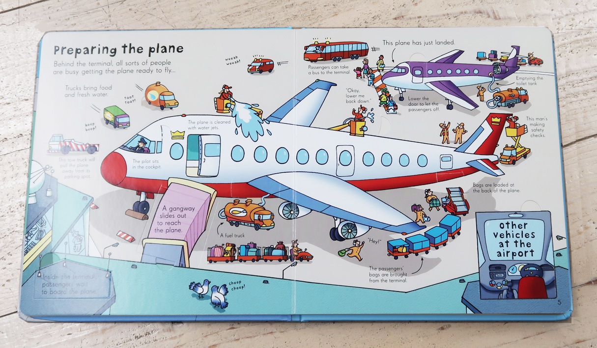 めくりしかけ絵本　のぞいてみよう！空港　Look Inside an Airport