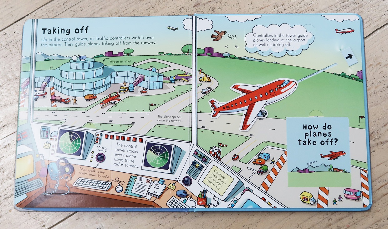 めくりしかけ絵本　のぞいてみよう！空港　Look Inside an Airport