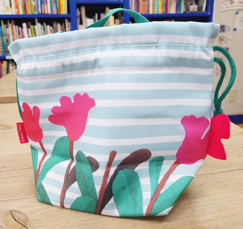 Gomi Taro （五味太郎）　保冷ランチバッグ　きんぎょとはな