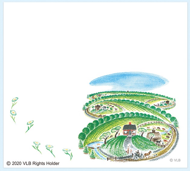 ちいさいおうち　～The Little House～　ブロックメモ　表紙