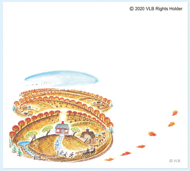 ちいさいおうち　～The Little House～　ブロックメモ　表紙