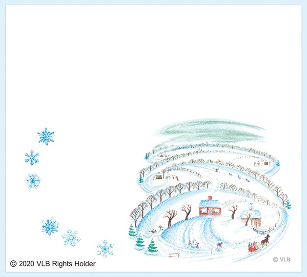 ちいさいおうち　～The Little House～　ブロックメモ　表紙