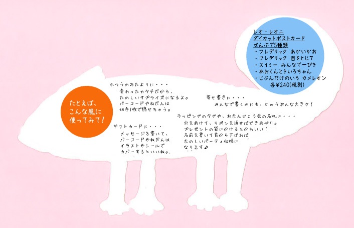 フレデリック （レオ・レオニ）　ダイカットポストカード　あかいかお