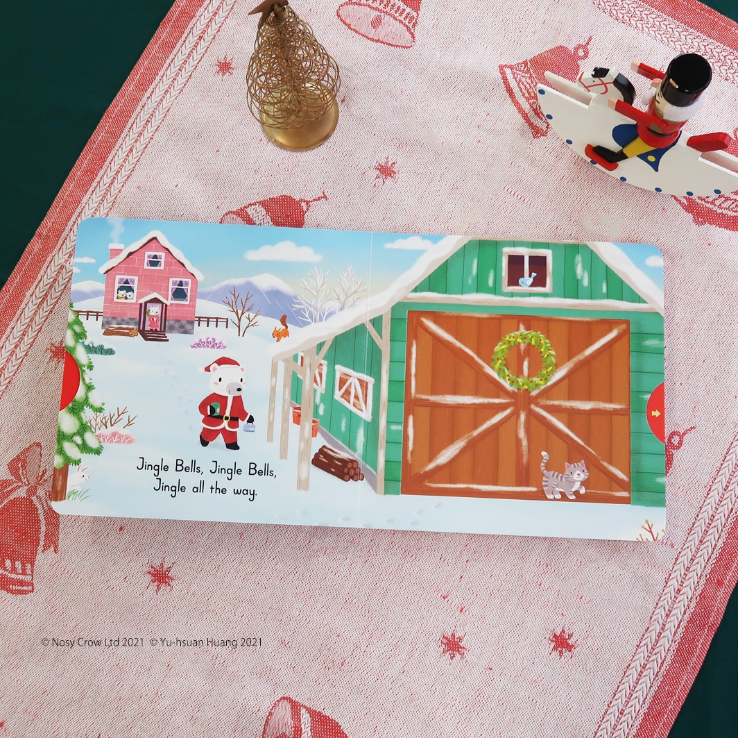 しかけ絵本　Jingle Bells　ボードブック　（QRコード音つき）