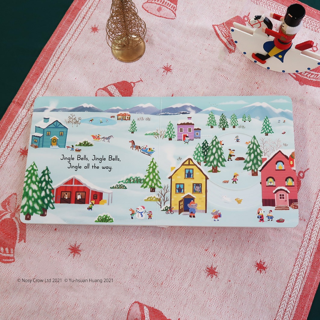 しかけ絵本　Jingle Bells　ボードブック　（QRコード音つき）