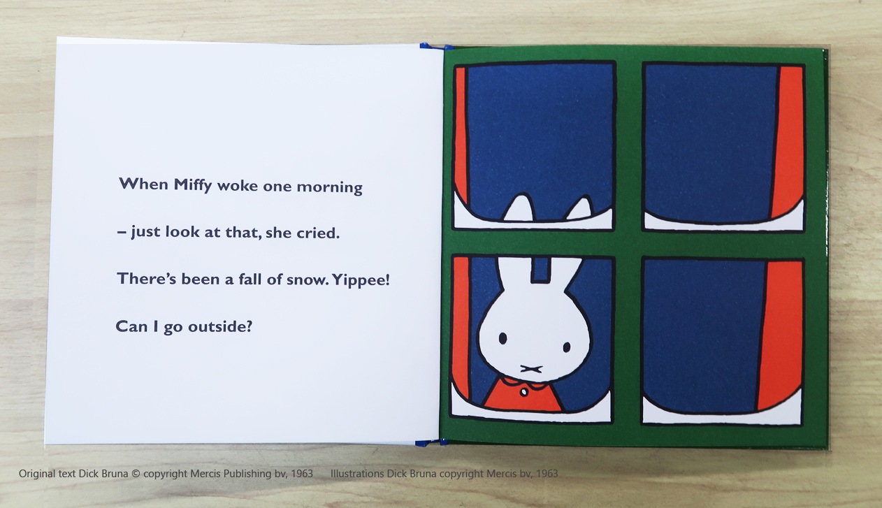 ミッフィー英語絵本　Miffy in the Snow