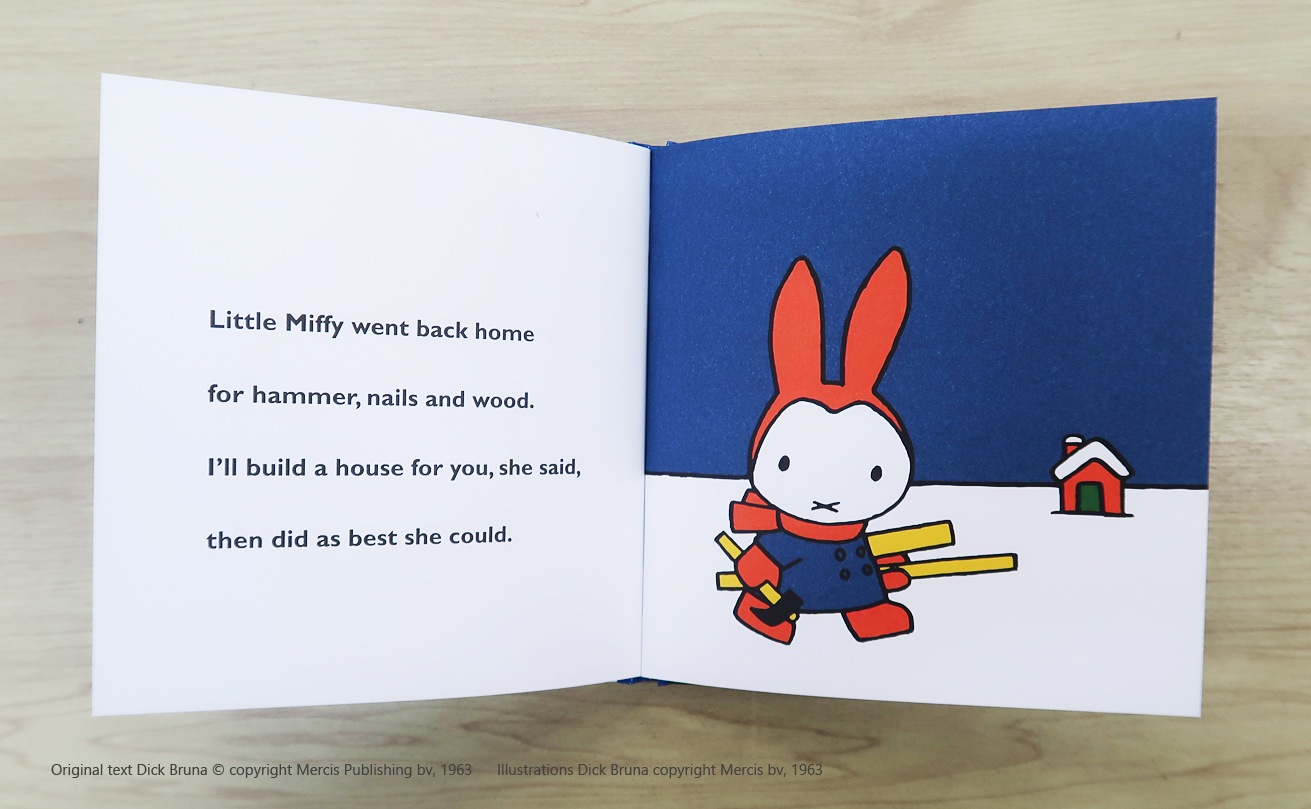 ミッフィー英語絵本　Miffy in the Snow