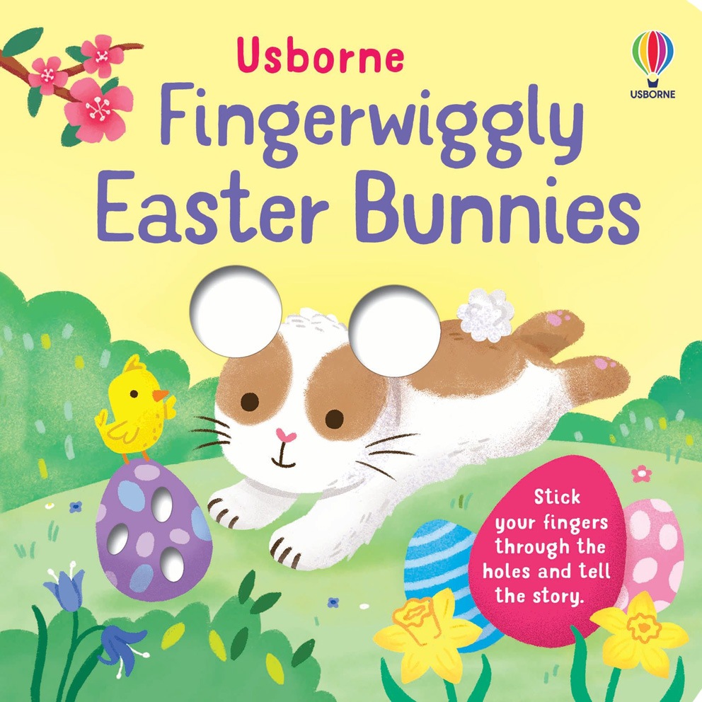 穴あきしかけつき絵本　Fingerwiggly Easter Bunnies