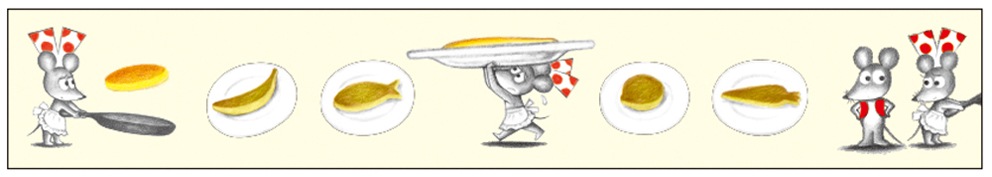 ねずみくんのチョッキ　透明マスキングテープ　イエロー