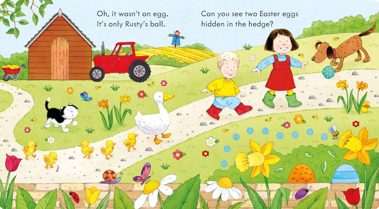 指でたどろう！しかけ絵本　Poppy and Sam's Easter Egg Hunt