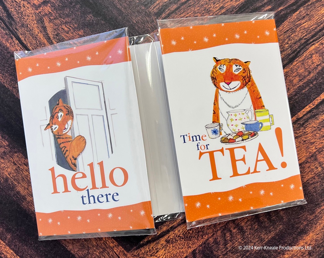 おちゃのじかんにきたとら　パタパタメモ