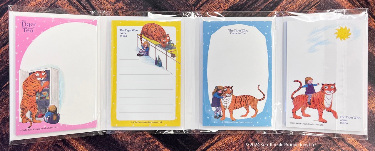 おちゃのじかんにきたとら　パタパタメモ