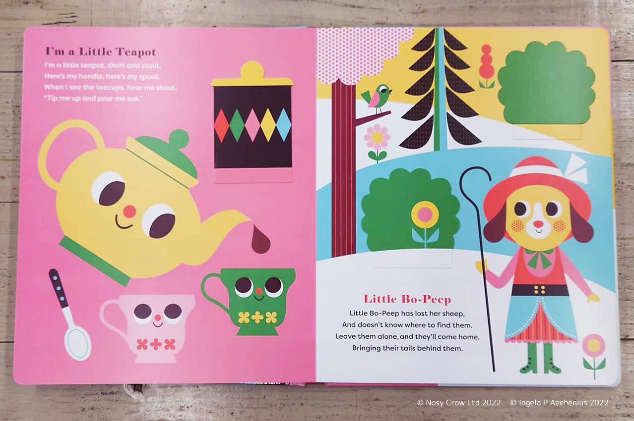 めくりしかけ絵本 My First Lift-The-Flap Nursery Rhymes （QRコード