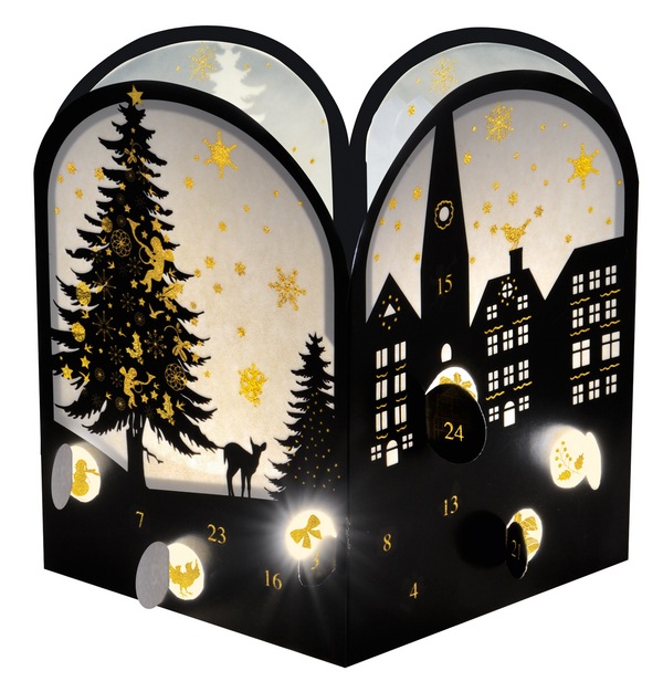 アドベントカレンダー　冬の夜　立体しかけ型
