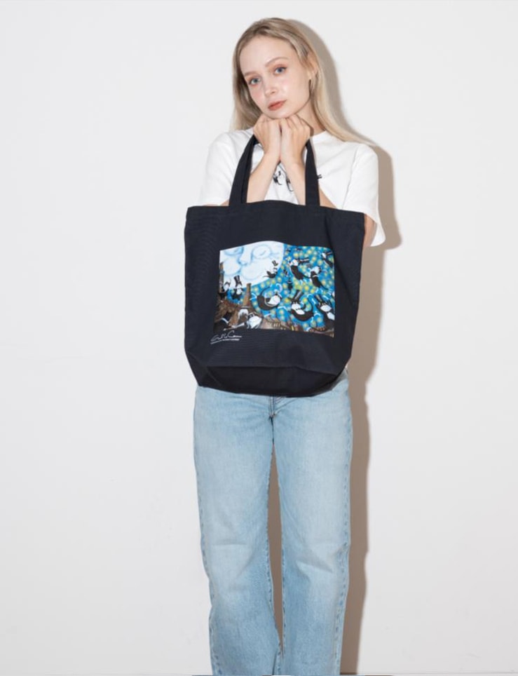 エロール・ル・カイン　トートバッグ　Growltiger’s Last Stand and Other Poems ～キャッツ: ボス猫・グロウルタイガー絶体絶命～（月夜の猫）