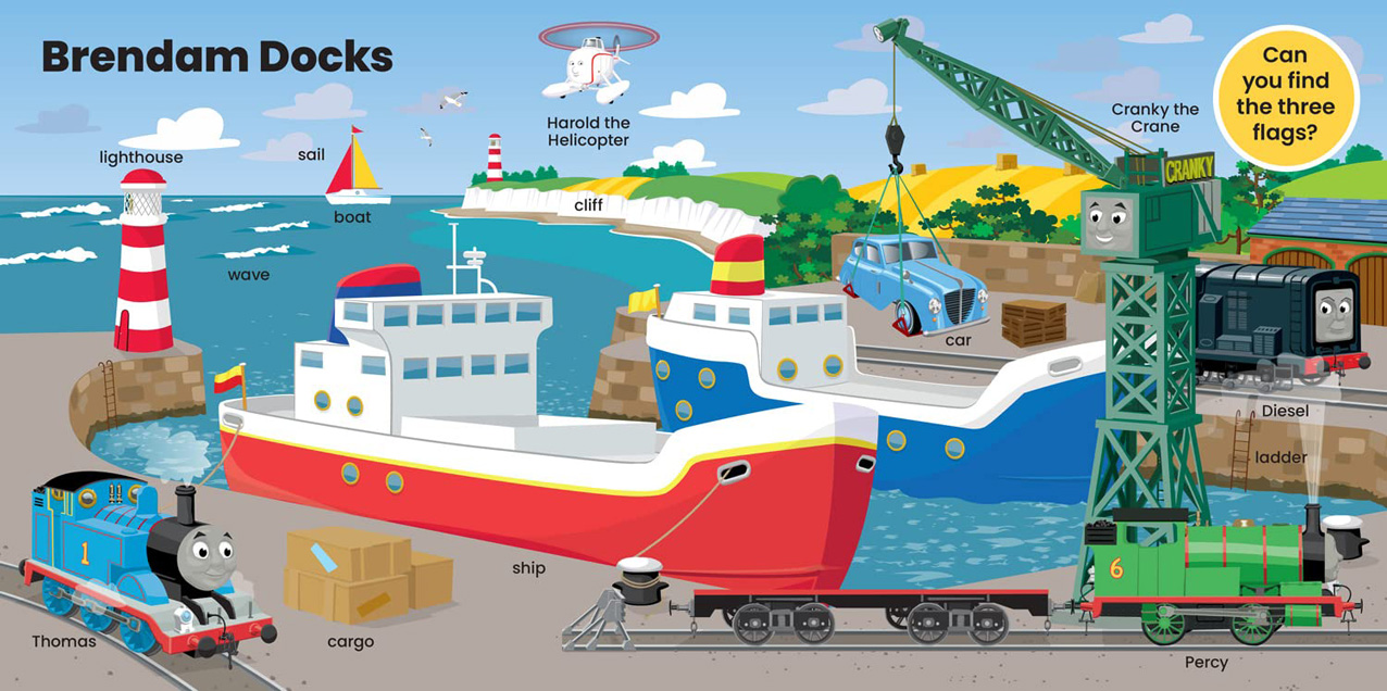 きかんしゃトーマス　英語絵じてん　First Words