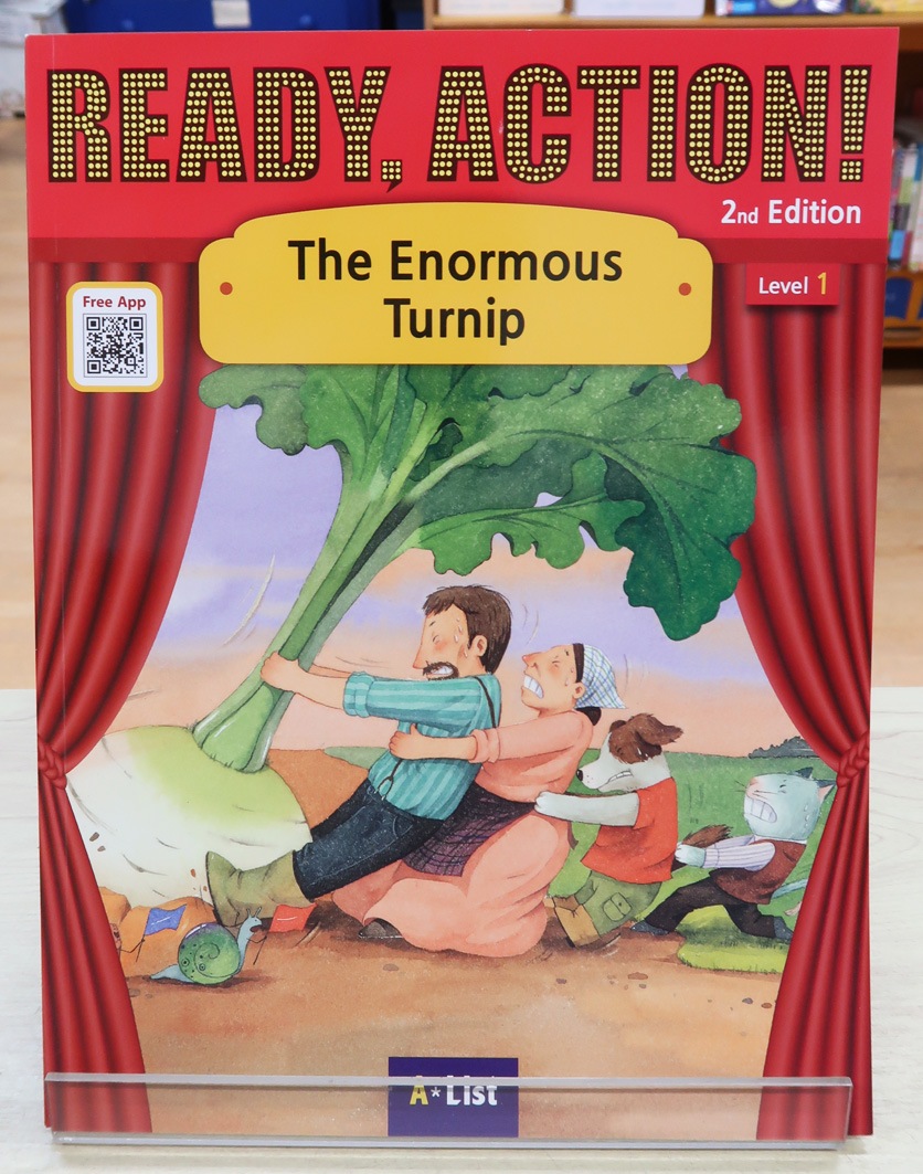 英語劇シリーズ　QRコード音声付き　おもしろ童話　The Enormous Turnip ～おおきなかぶ～ 【中級： レベル１】