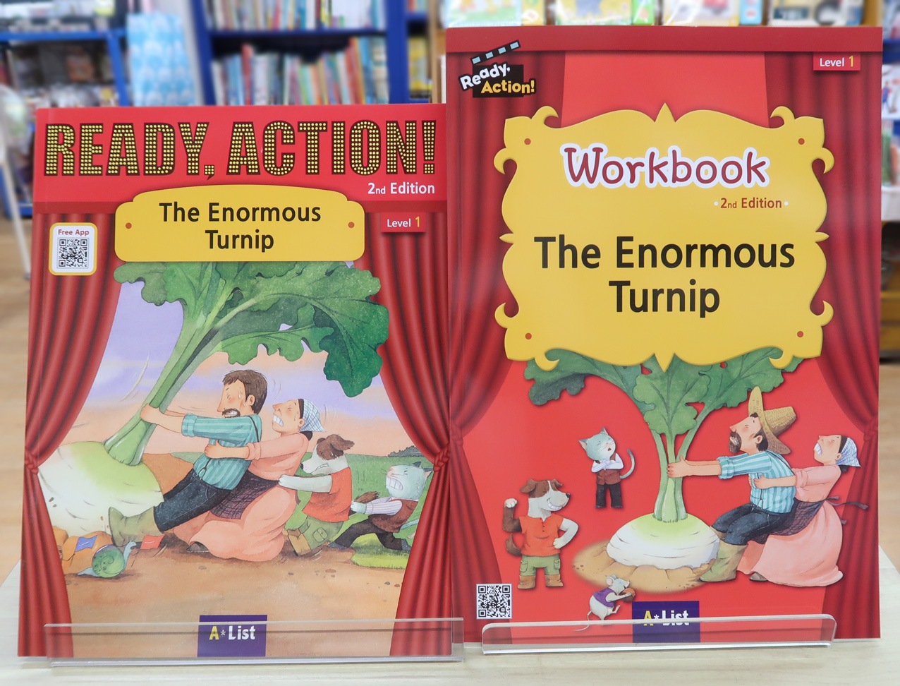 英語劇シリーズ　QRコード音声付き　おもしろ童話　The Enormous Turnip ～おおきなかぶ～ 【中級： レベル１】