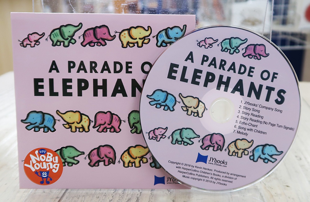 SING&SAY A Parade of Elephants ボードブック＆ＣＤセット ＜NoBuYoung＞ 【レベル3】